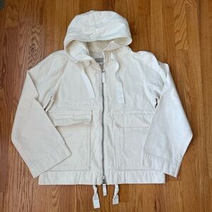 Everlane Off White 100% Cotton Utility Jacket